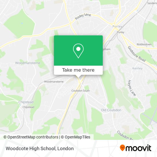 Woodcote High School map