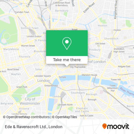 Ede & Ravenscroft Ltd. map