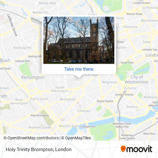 Holy Trinity Brompton map