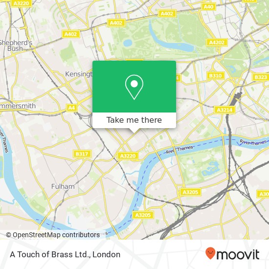 A Touch of Brass Ltd. map