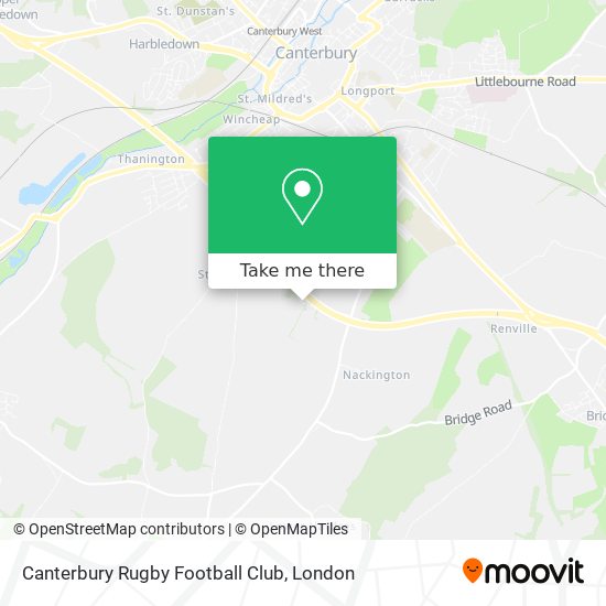 Canterbury Rugby Football Club map