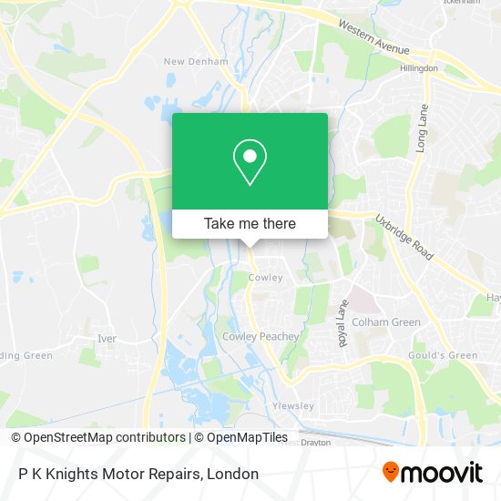 P K Knights Motor Repairs map