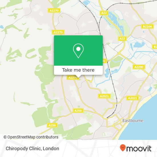 Chiropody Clinic map