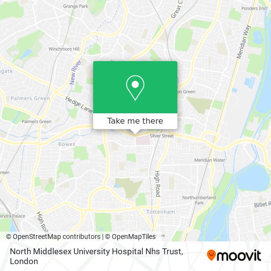North Middlesex University Hospital Nhs Trust map