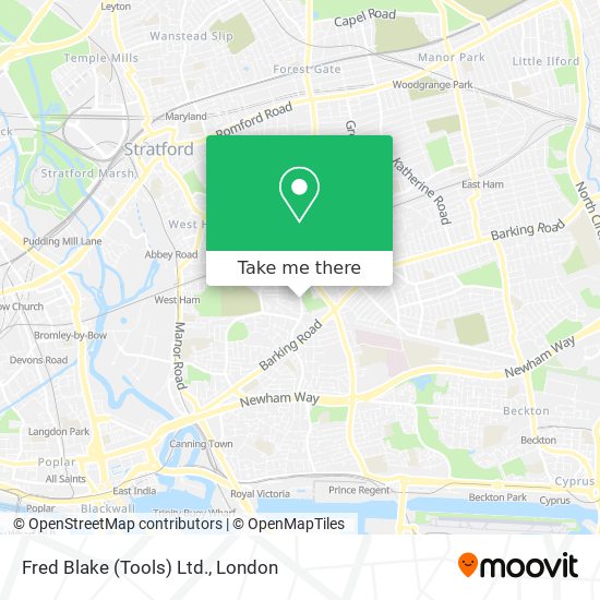 Fred Blake (Tools) Ltd. map