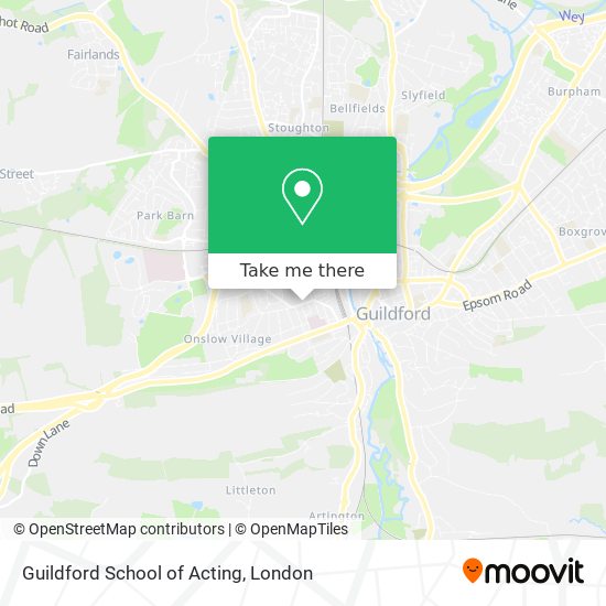 Guildford School of Acting map