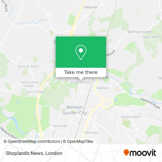 Shoplands News map