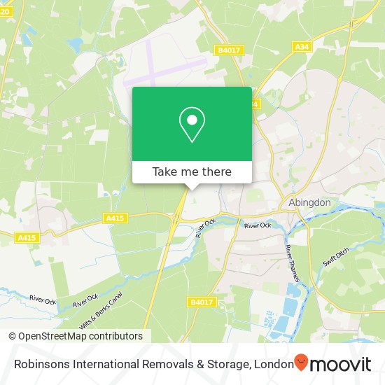 Robinsons International Removals & Storage map