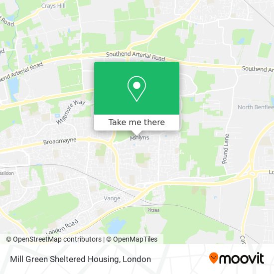 Mill Green Sheltered Housing map