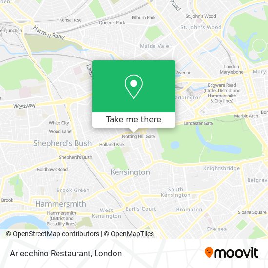 Arlecchino Restaurant map