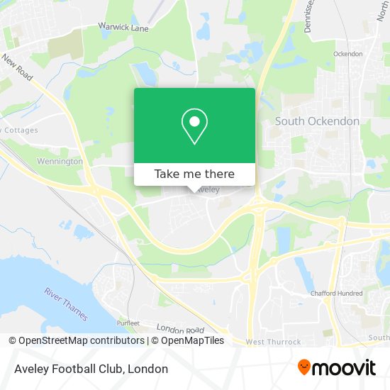 Aveley Football Club map