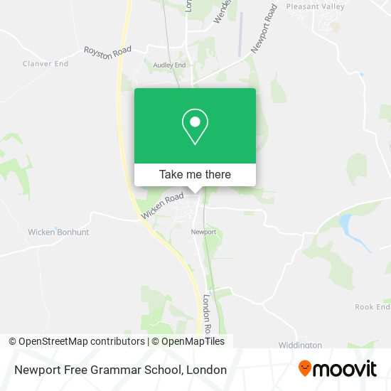 Newport Free Grammar School map