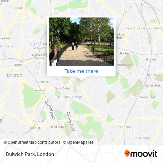 Dulwich Park map