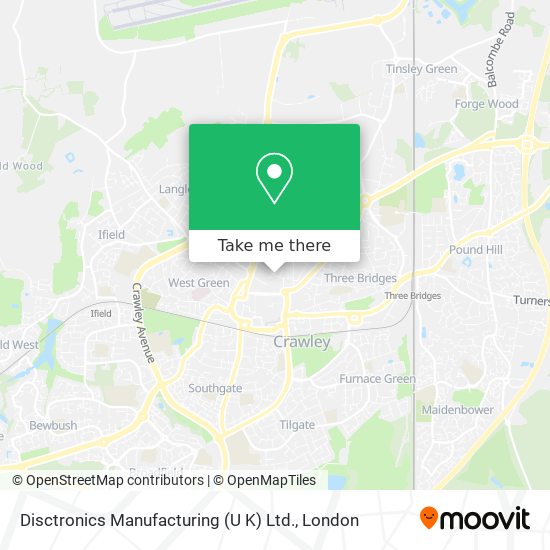 Disctronics Manufacturing (U K) Ltd. map