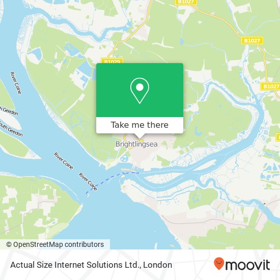 Actual Size Internet Solutions Ltd. map