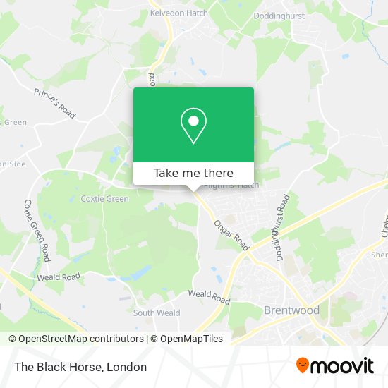 The Black Horse map