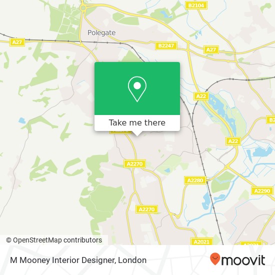 M Mooney Interior Designer map