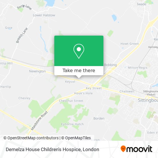 Demelza House Children's Hospice map