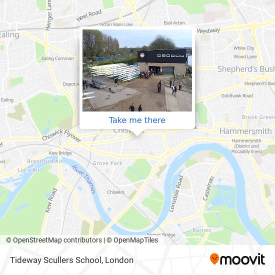 Tideway Scullers School map