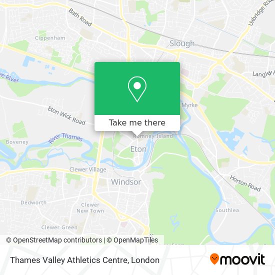 Thames Valley Athletics Centre map