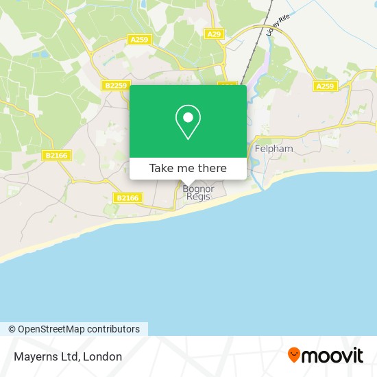 Mayerns Ltd map