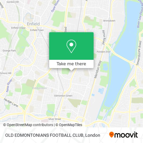 OLD EDMONTONIANS FOOTBALL CLUB map