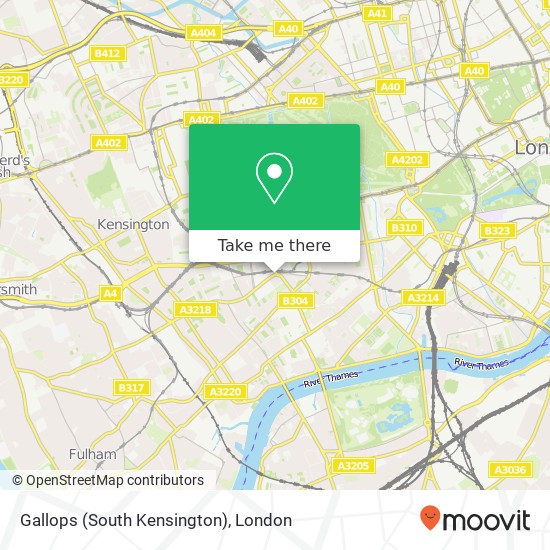 Gallops (South Kensington) map