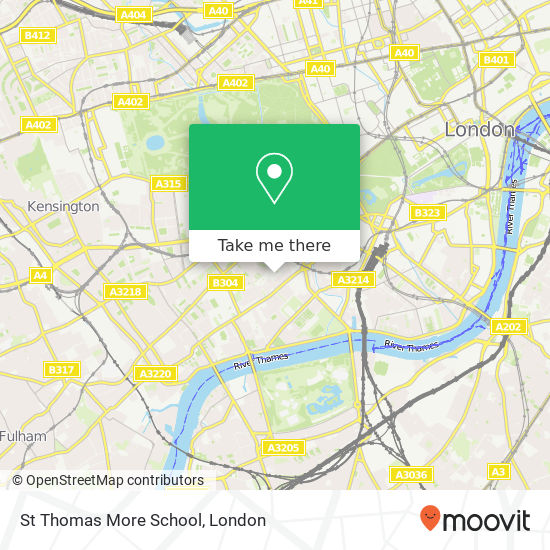 St Thomas More School map