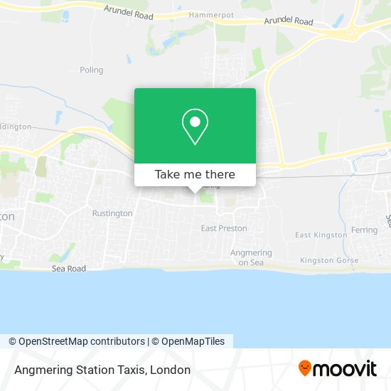 Angmering Station Taxis map