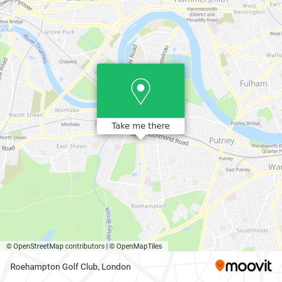 Roehampton Golf Club map