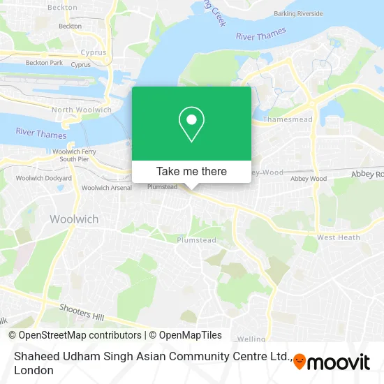 Shaheed Udham Singh Asian Community Centre Ltd. map