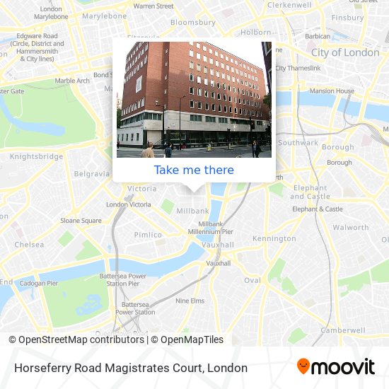 Horseferry Road Magistrates Court map