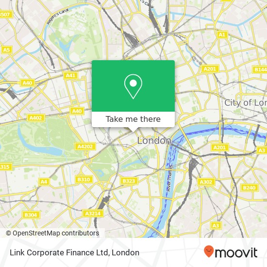 Link Corporate Finance Ltd map