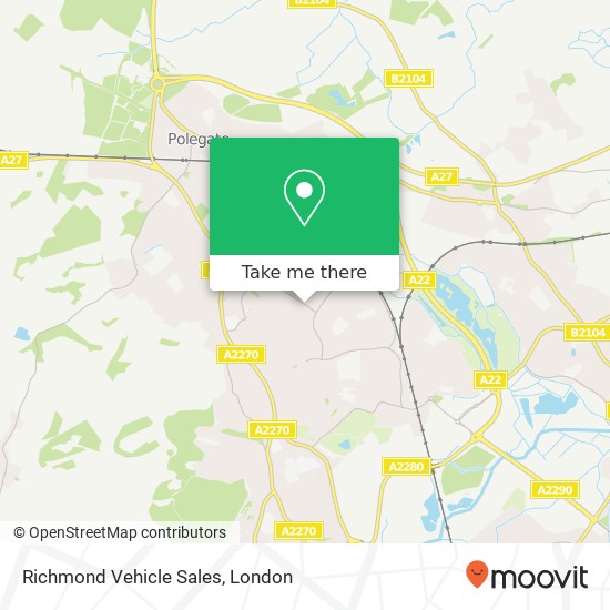 Richmond Vehicle Sales map