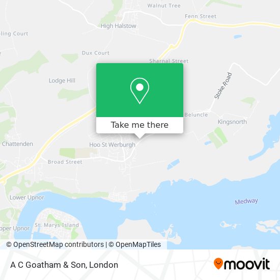 A C Goatham & Son map