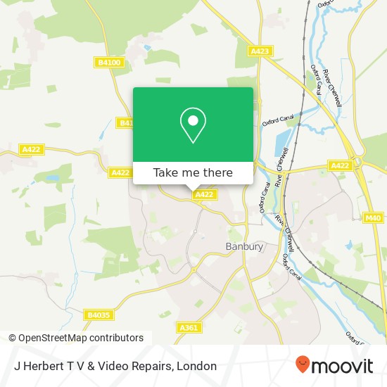 J Herbert T V & Video Repairs map