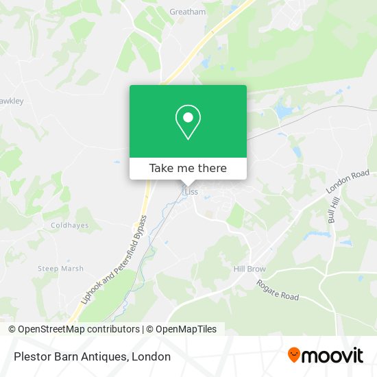 Plestor Barn Antiques map
