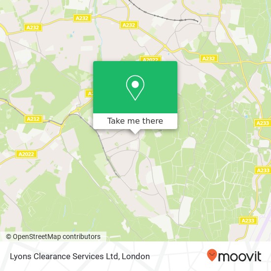 Lyons Clearance Services Ltd map