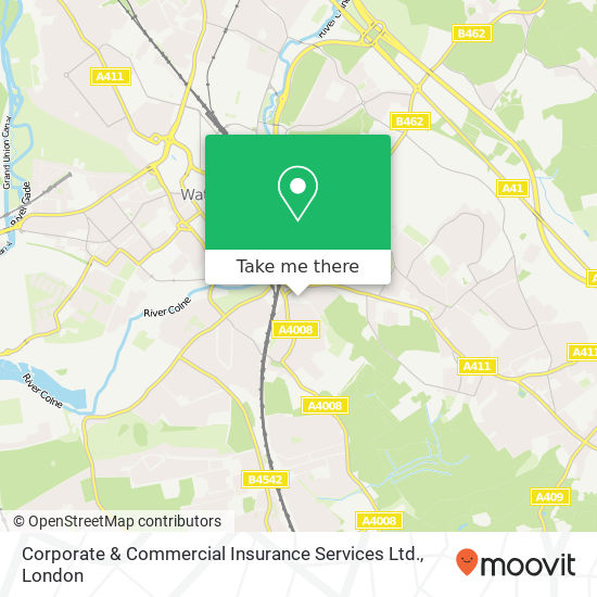 Corporate & Commercial Insurance Services Ltd. map