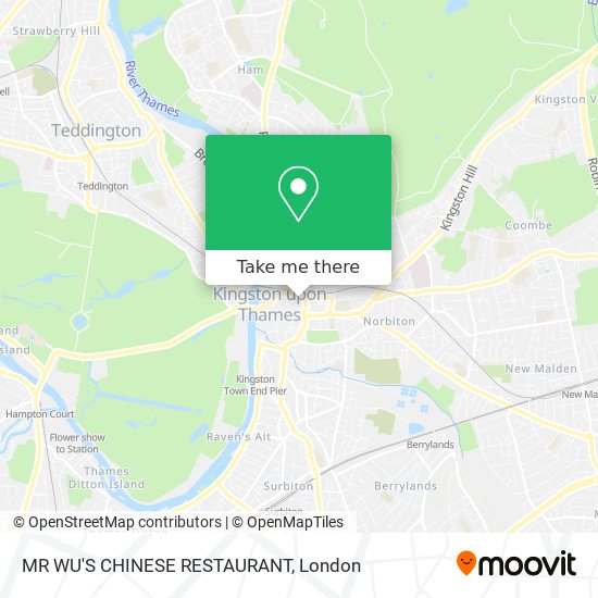 MR WU'S CHINESE RESTAURANT map