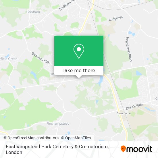 Easthampstead Park Cemetery & Crematorium map