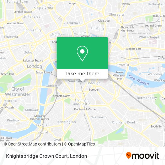 Knightsbridge Crown Court map