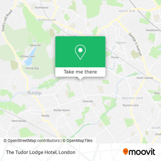 The Tudor Lodge Hotel map