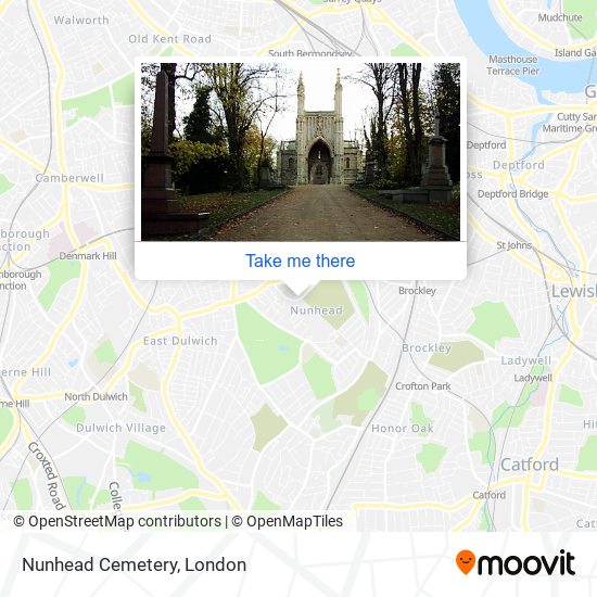 Nunhead Cemetery map