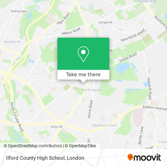 Ilford County High School map