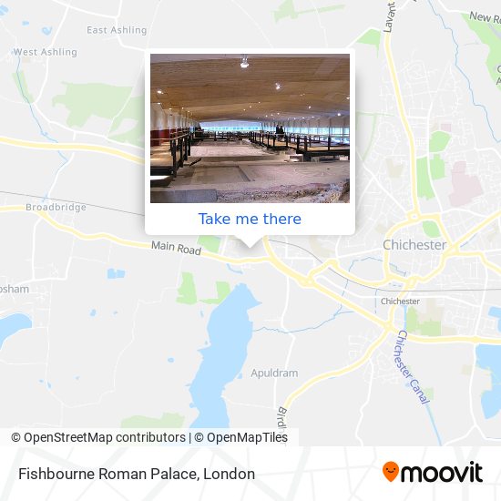 Fishbourne Roman Palace map