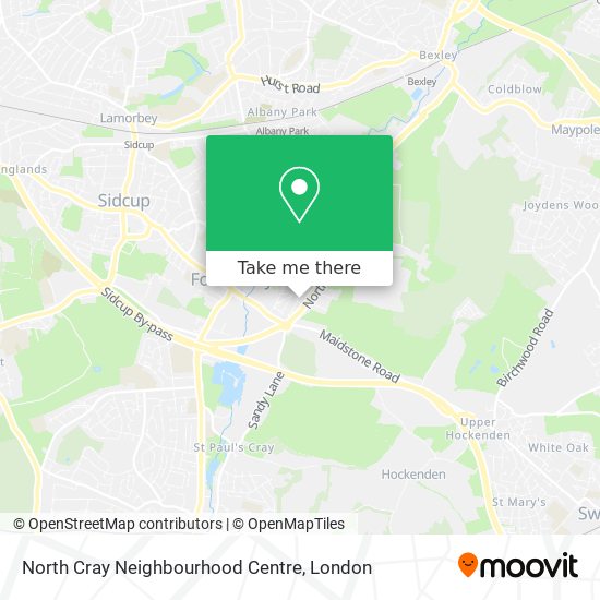 North Cray Neighbourhood Centre map