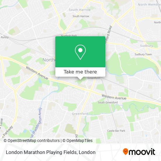 London Marathon Playing Fields map