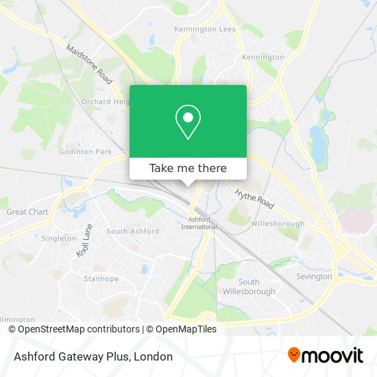 Ashford Gateway Plus map