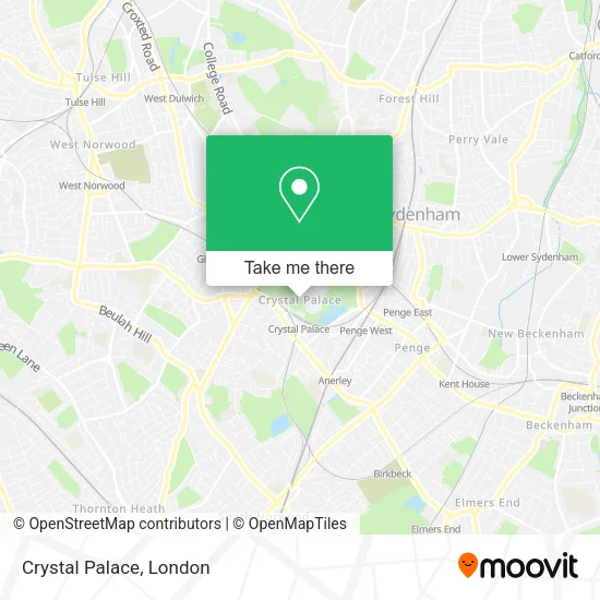 Crystal Palace map